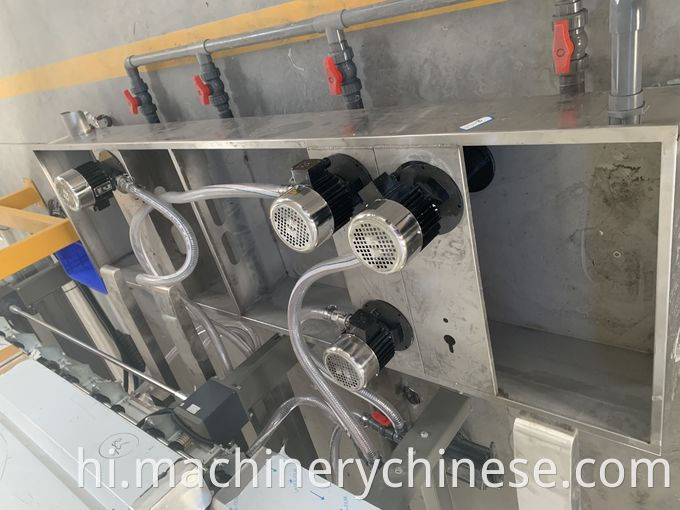 Horizontal glass washing machine